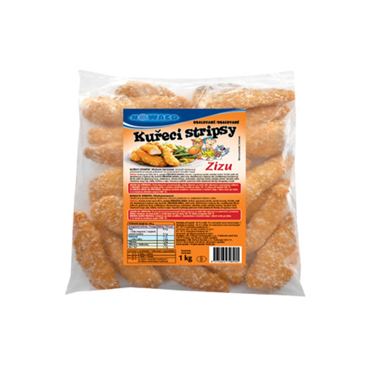 Zizu obalované kuřecí stripsy Bidfood 1 kg